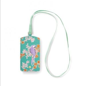 Kate Spade flock party ID holder